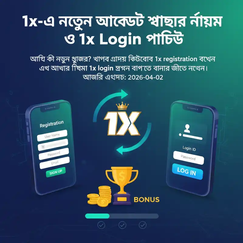 1x-এ নতুন অ্যাকাউন্ট